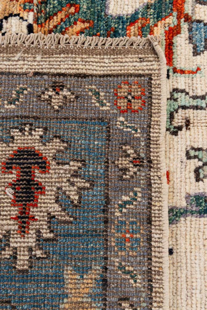 9' 4 x 12' 2 Hand Knotted Oushak Wool Rug