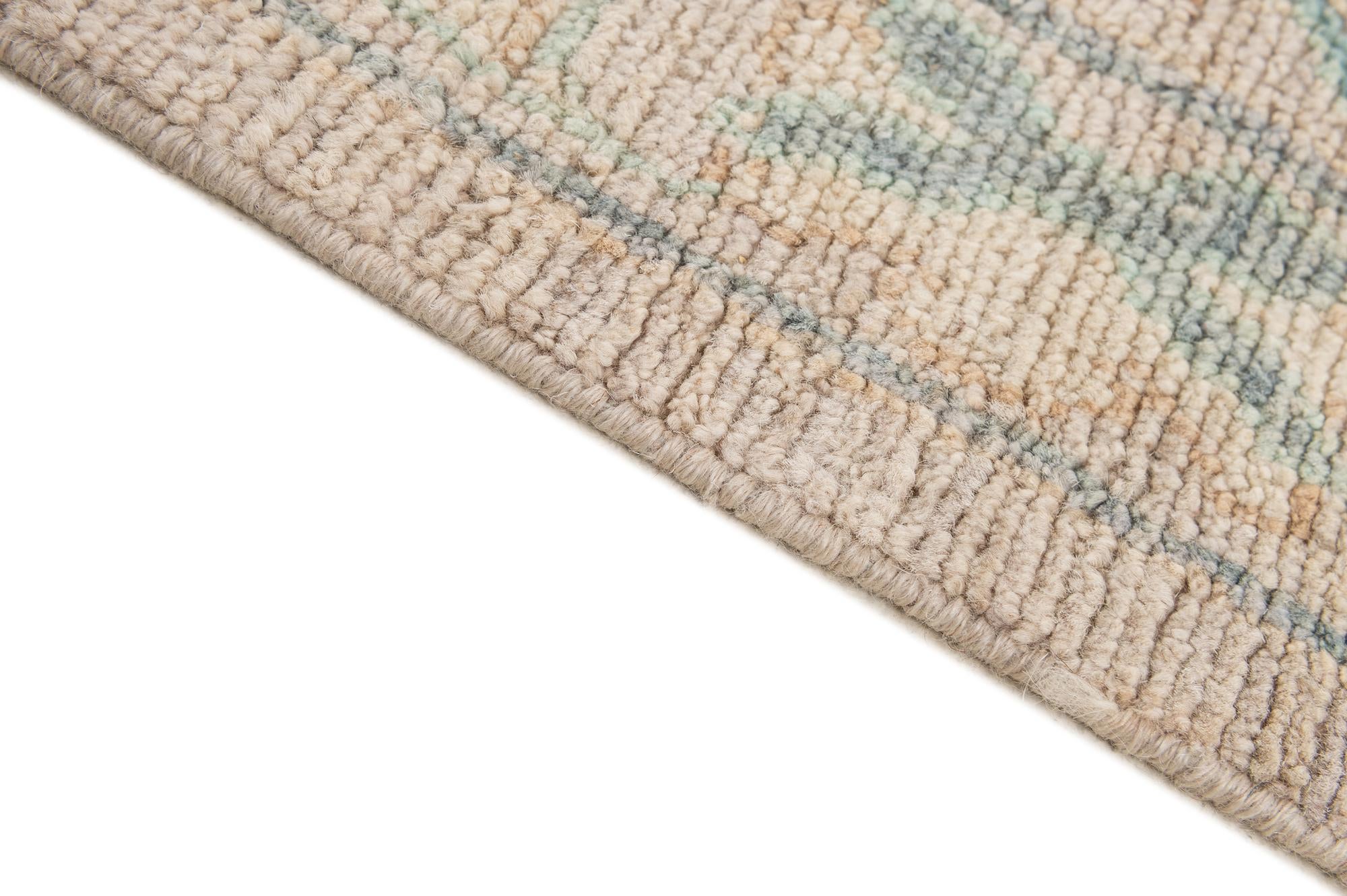 12' 2 x 14' 11 Hand Knotted Oushak Wool Rug