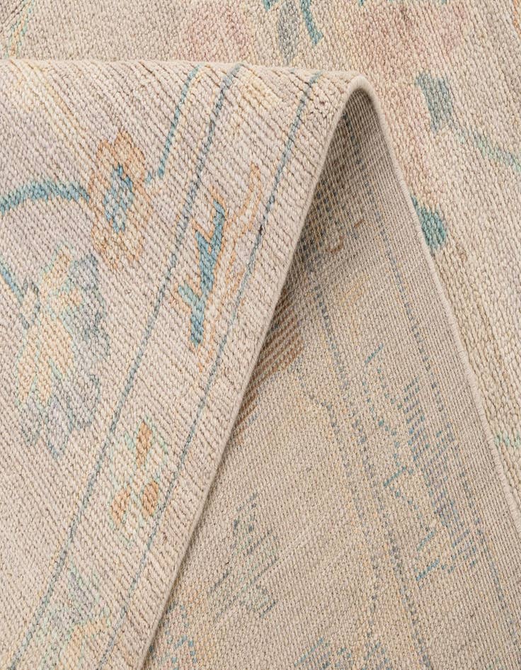 Detail image of 12' 2 x 14' 11  Hand Knotted Oushak Wool Rug