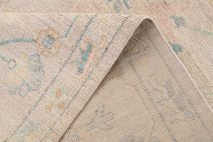 12' 2 x 14' 11 Hand Knotted Oushak Wool Rug