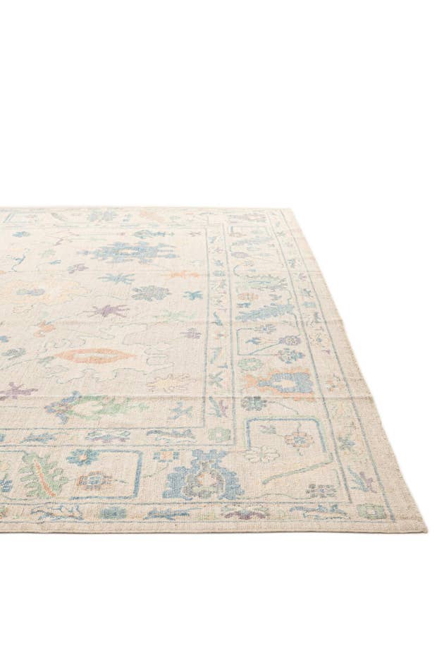 Detail image of 12' 2 x 15' Hand Knotted Oushak Wool Rug