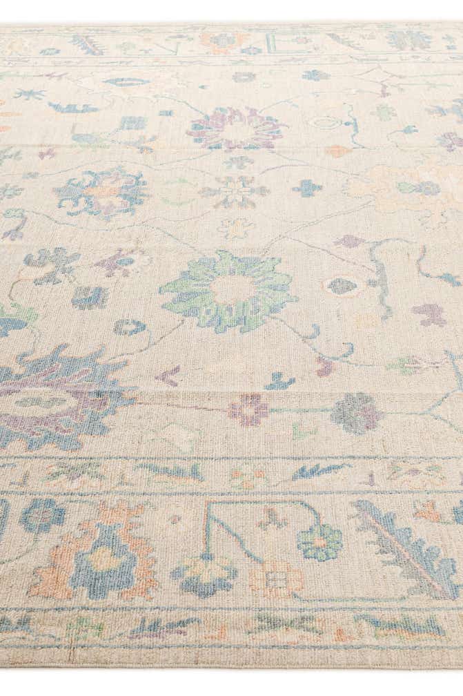 12' 2 x 15' Hand Knotted Oushak Wool Rug