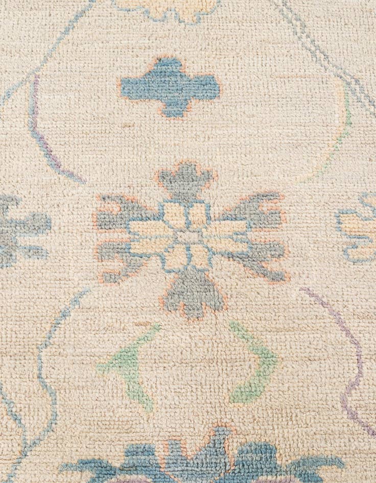 Detail image of 12' 2 x 15'  Hand Knotted Oushak Wool Rug