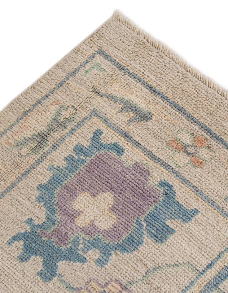 Detail image of 12' 2 x 15'  Hand Knotted Oushak Wool Rug