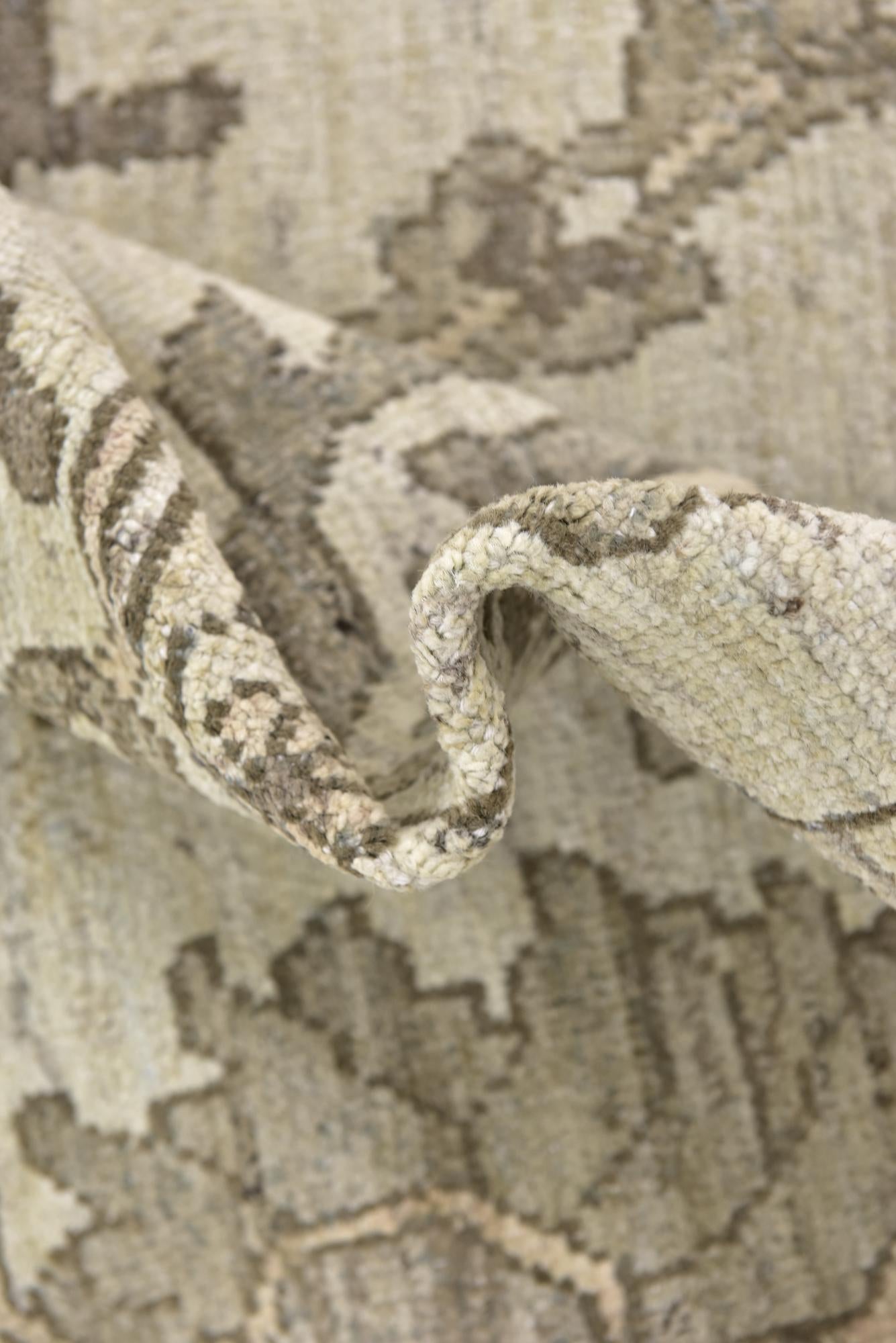 11' 4 x 15' 9 Hand Knotted Oushak Wool Rug