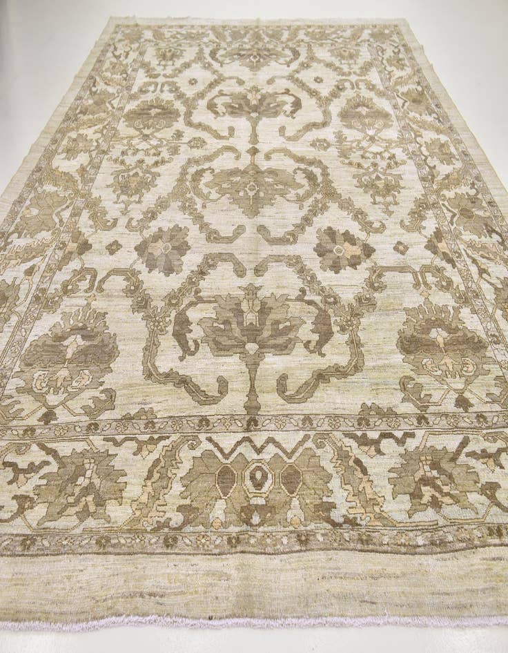 Detail image of 11' 4 x 15' 9 Hand Knotted Oushak Wool Rug