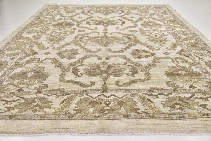 Detail image of 11' 4 x 15' 9 Hand Knotted Oushak Wool Rug