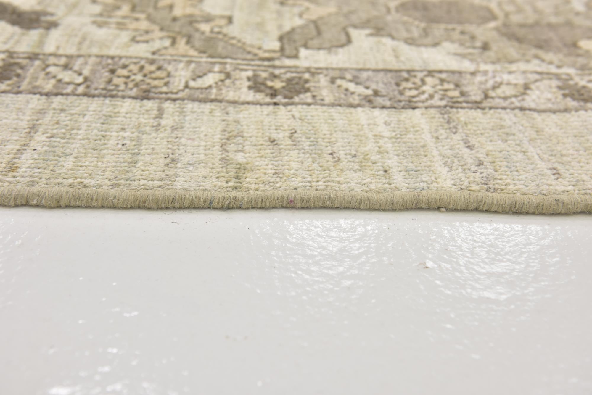 11' 4 x 15' 9 Hand Knotted Oushak Wool Rug