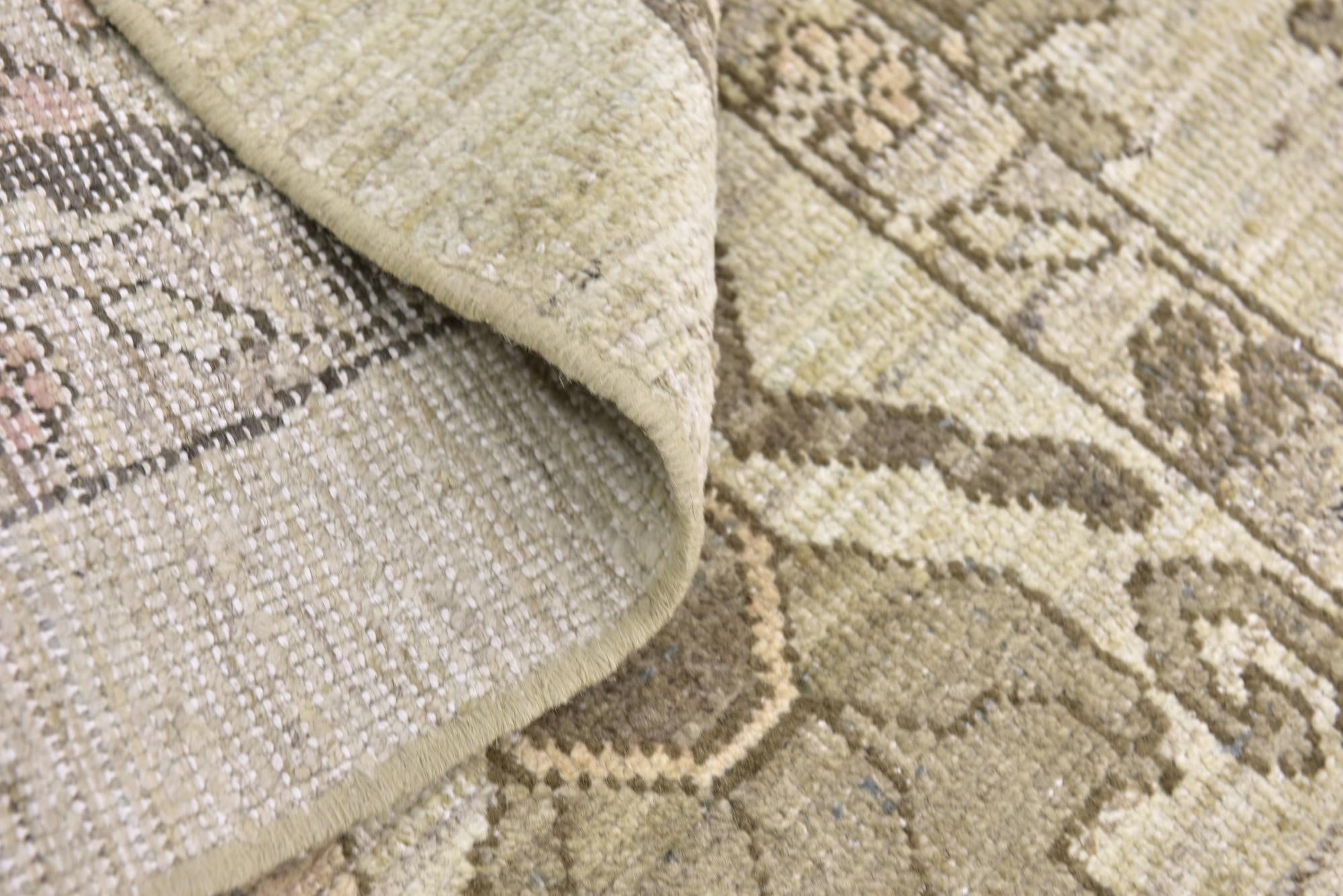 11' 4 x 15' 9 Hand Knotted Oushak Wool Rug