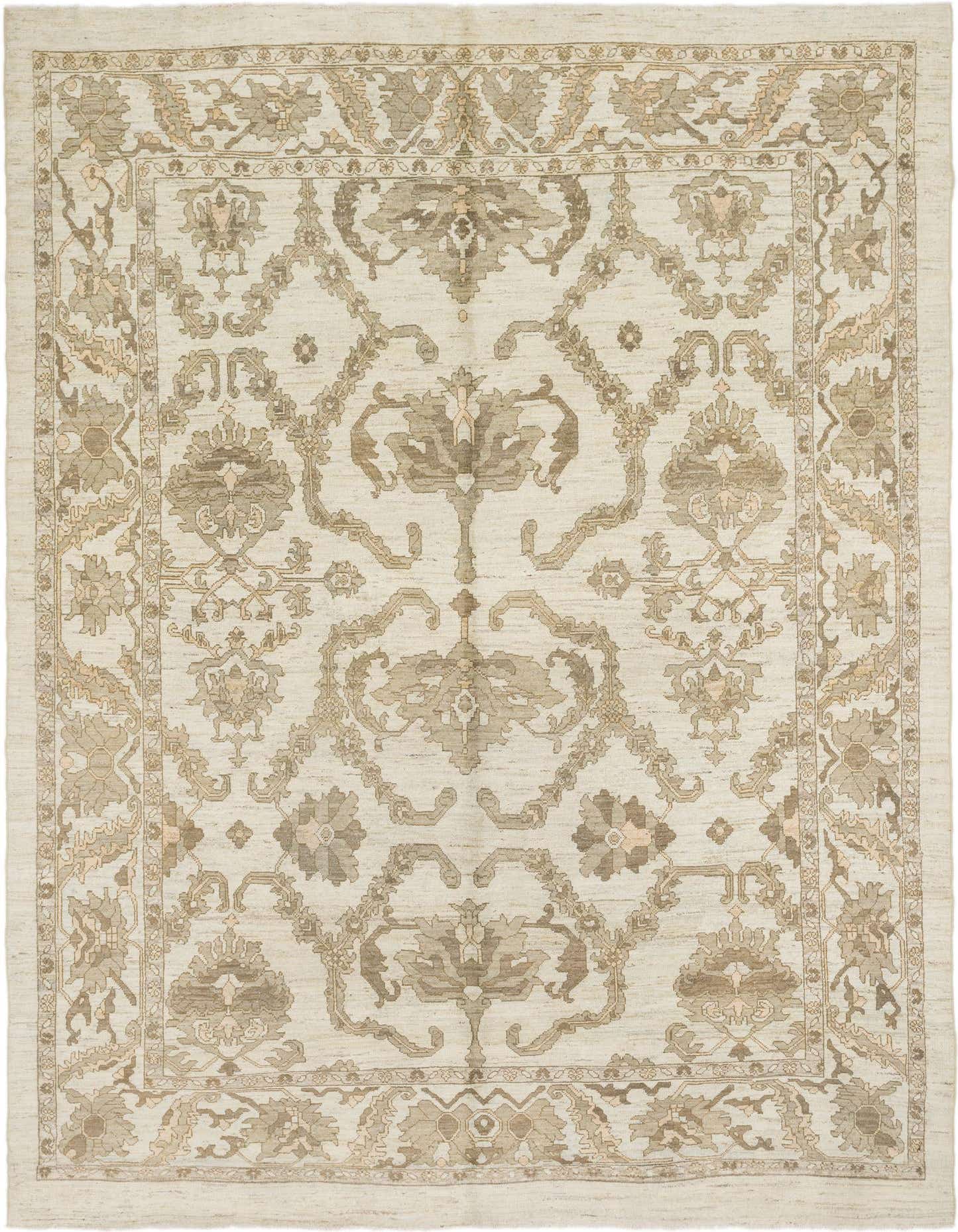 11' 4 x 15' 9 Hand Knotted Oushak Wool Rug