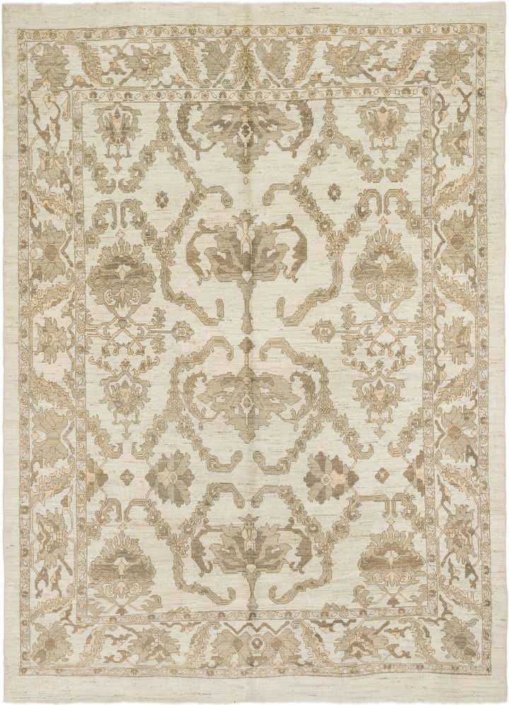 11' 4 x 15' 9 Hand Knotted Oushak Wool Rug