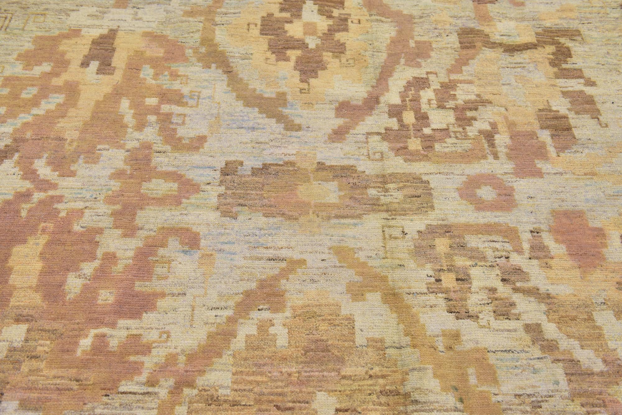 11' x 15' 10 Hand Knotted Oushak Wool Rug