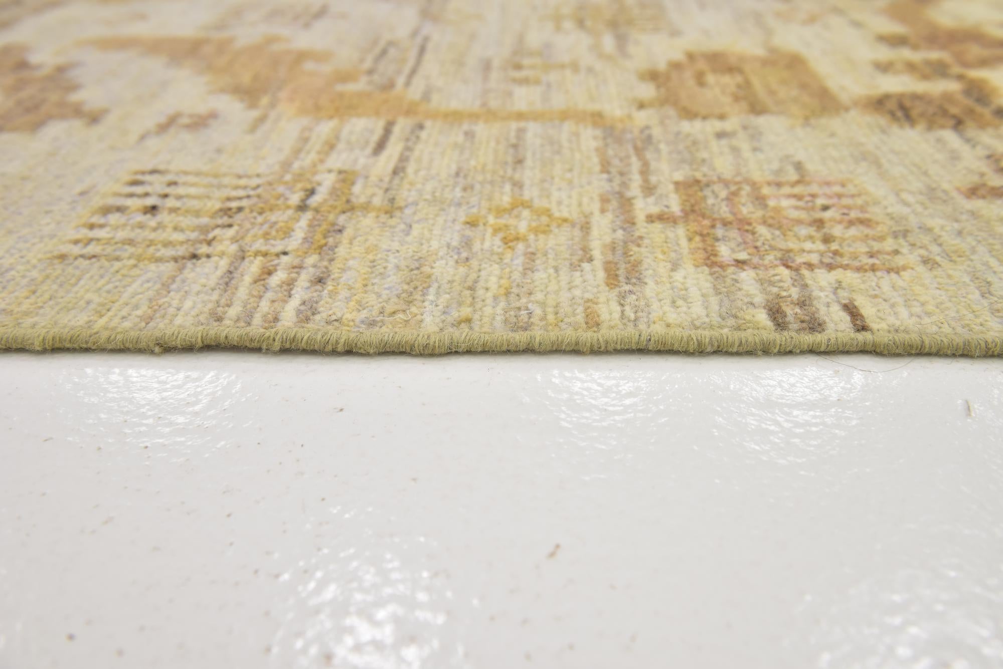 11' x 15' 10 Hand Knotted Oushak Wool Rug