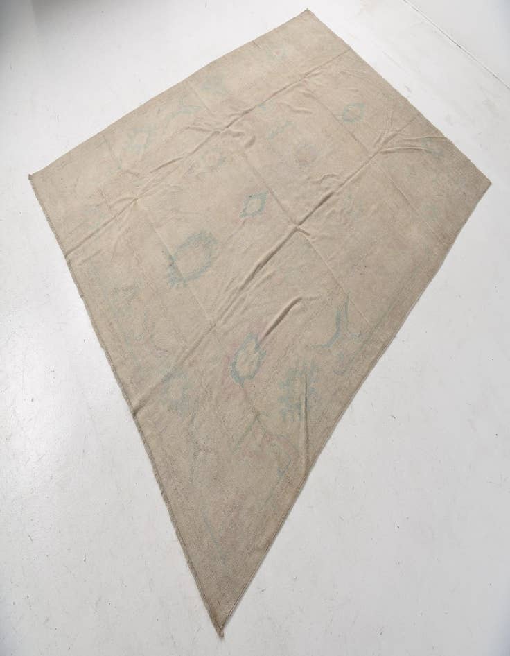 Detail image of 9' 6 x 13' 5  Hand Knotted Oushak Wool Rug