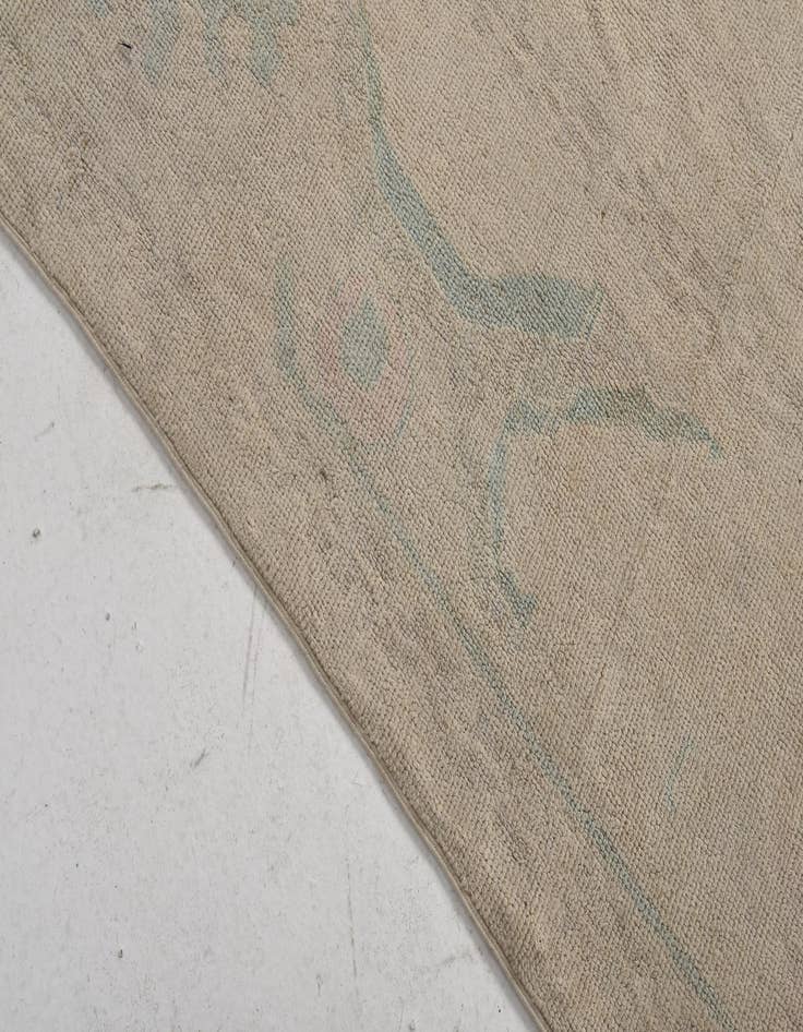 Detail image of 9' 6 x 13' 5  Hand Knotted Oushak Wool Rug