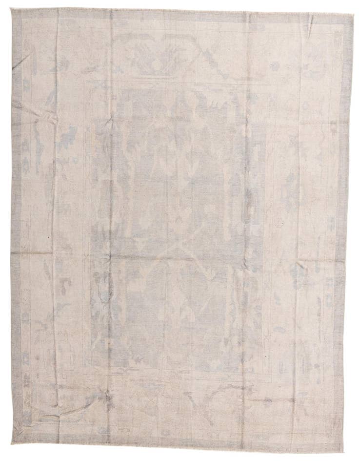 Detail image of 9' 7 x 13' 4 Hand Knotted Oushak Wool Rug