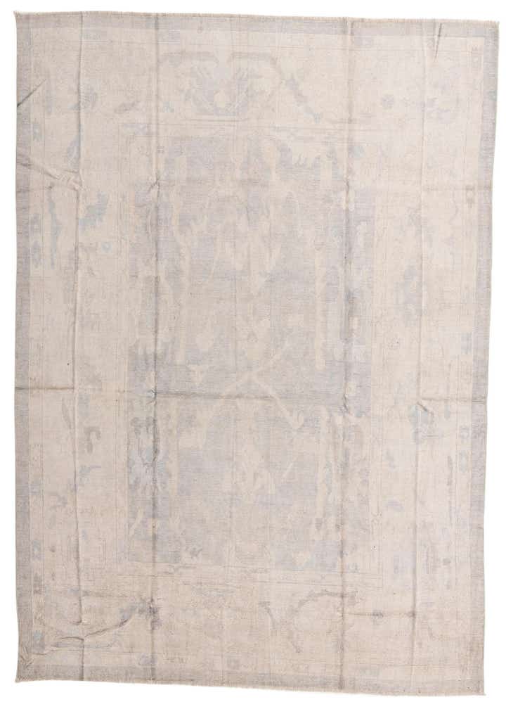 290cm x 405cm Handgeknoopt Oushak Wol Vloerkleed