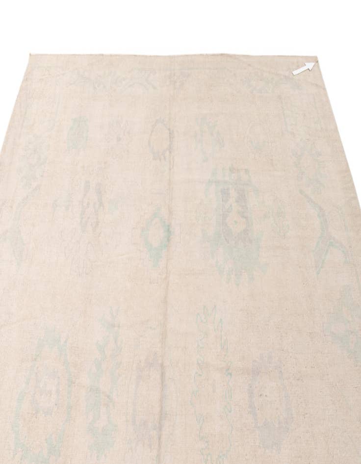 Detail image of 8' 7 x 11' 6  Hand Knotted Oushak Wool Rug