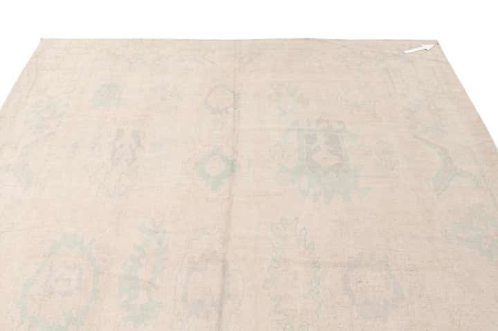 8' 7 x 11' 6 Hand Knotted Oushak Wool Rug