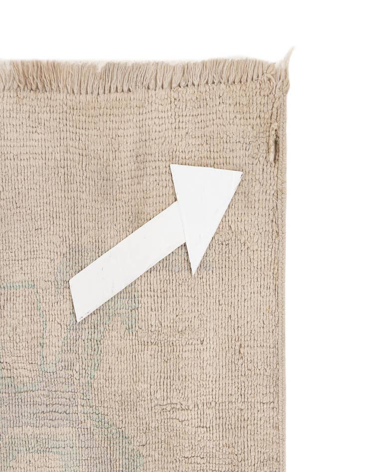 Detail image of 8' 7 x 11' 6  Hand Knotted Oushak Wool Rug