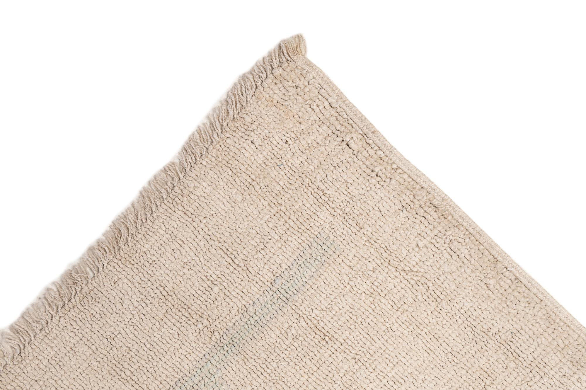 8' 7 x 11' 6 Hand Knotted Oushak Wool Rug