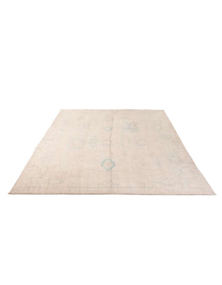 8' 7 x 11' 6 Hand Knotted Oushak Wool Rug