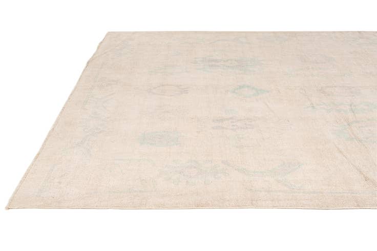 Detail image of 8' 7 x 11' 6 Hand Knotted Oushak Wool Rug