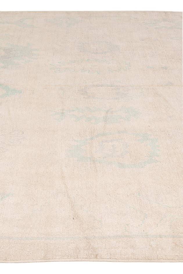 Detail image of 8' 7 x 11' 6 Hand Knotted Oushak Wool Rug