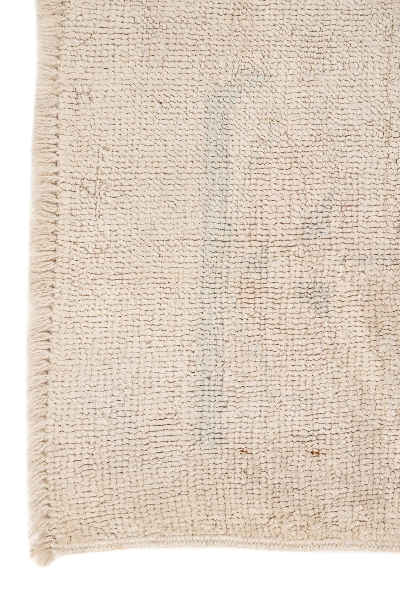 8' 7 x 11' 6 Hand Knotted Oushak Wool Rug