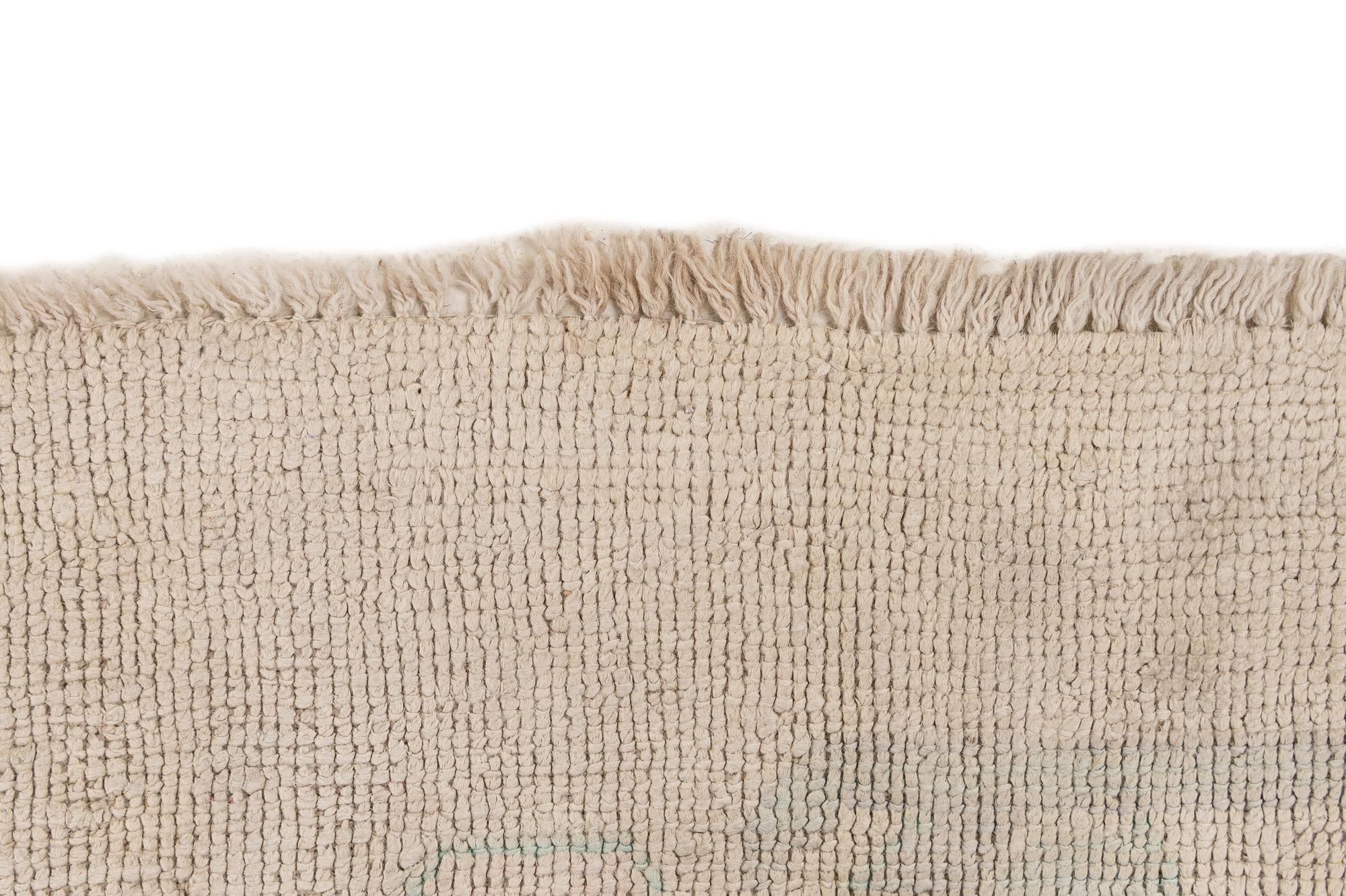 8' 7 x 11' 6 Hand Knotted Oushak Wool Rug
