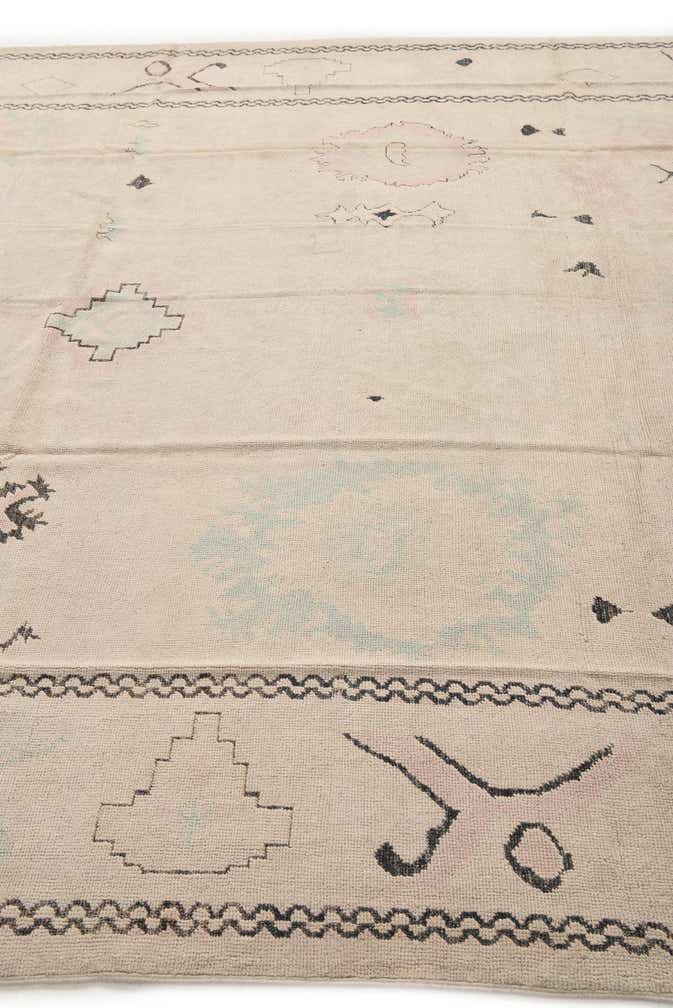 9' 2 x 11' 5 Hand Knotted Oushak Wool Rug