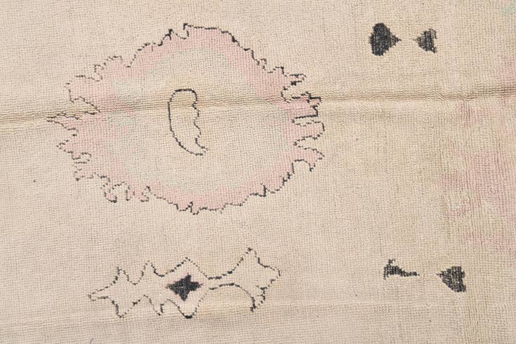 Detail image of 9' 2 x 11' 5 Hand Knotted Oushak Wool Rug