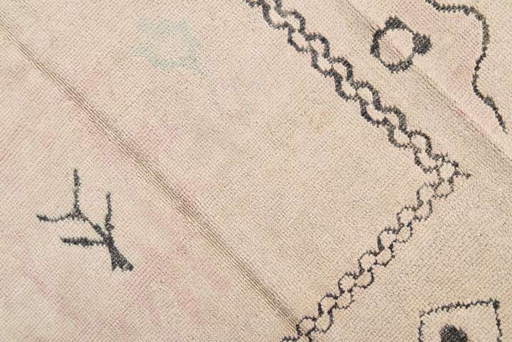 9' 2 x 11' 5 Hand Knotted Oushak Wool Rug