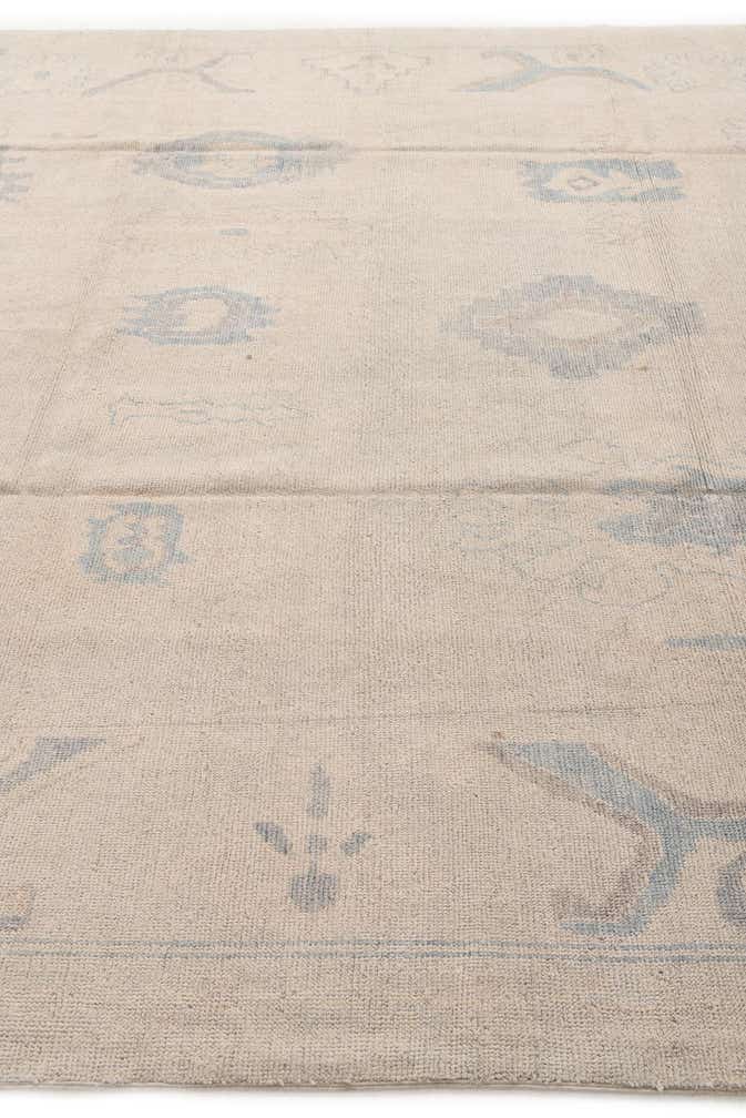 9' x 11' 4 Hand Knotted Oushak Wool Rug