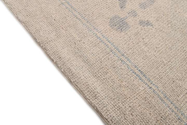 9' x 11' 4 Hand Knotted Oushak Wool Rug