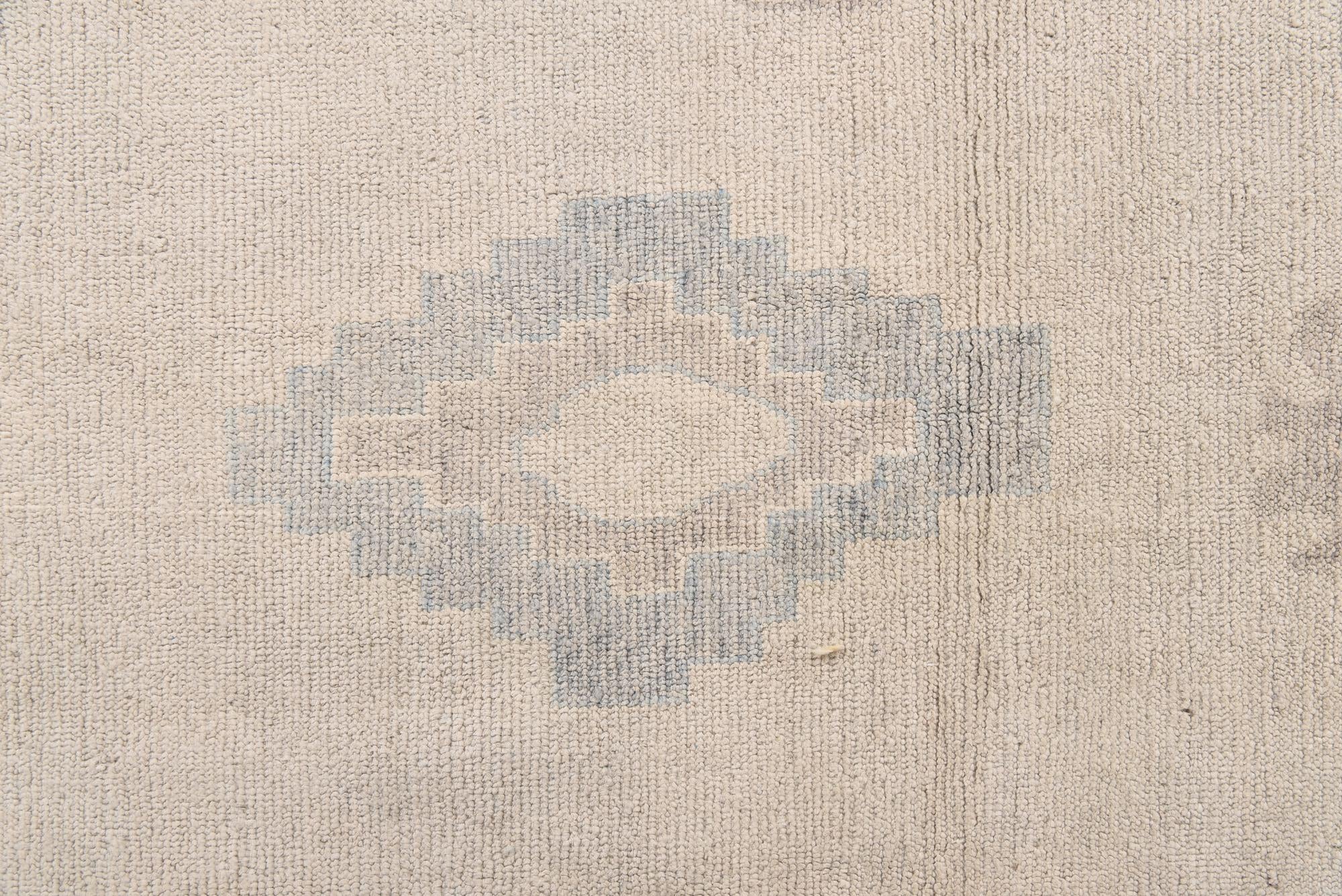 9' x 11' 4 Hand Knotted Oushak Wool Rug