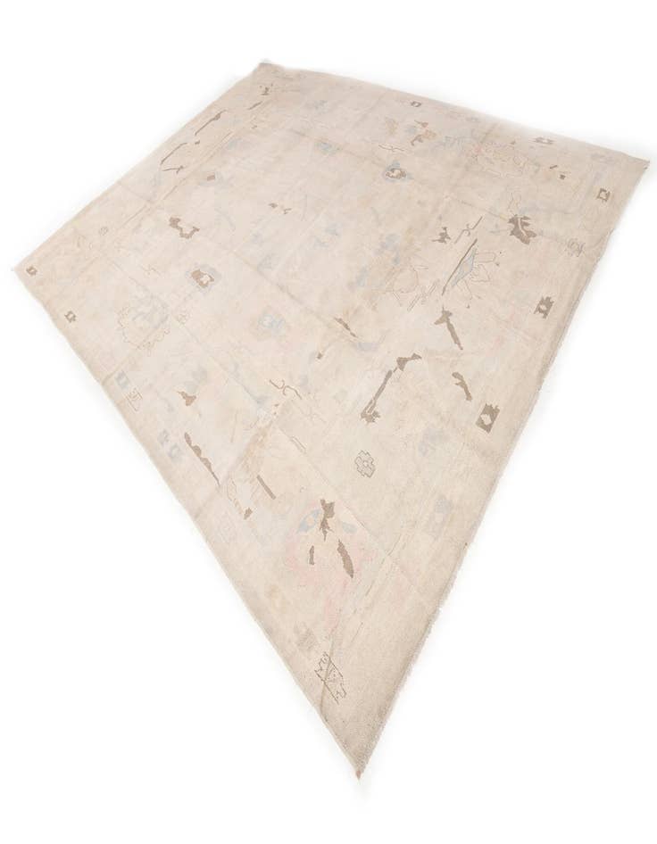 Detail image of 9' x 13' 9 Hand Knotted Oushak Wool Rug