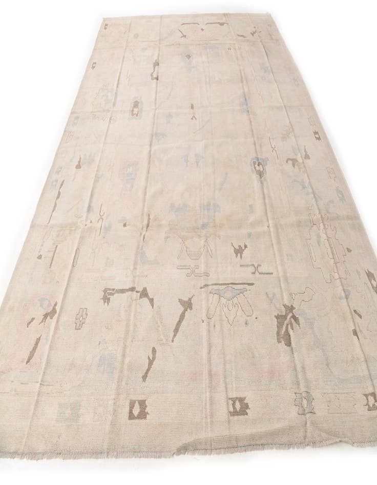 Detail image of 9' x 13' 9 Hand Knotted Oushak Wool Rug