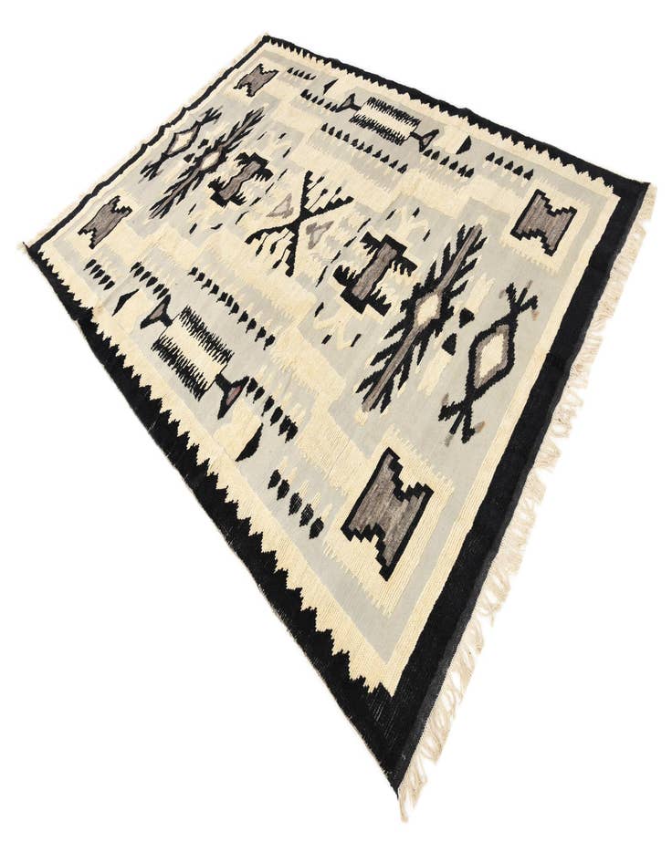 Detail image of 7' 8 x 10' 7 Hand Knotted Oushak Wool Rug