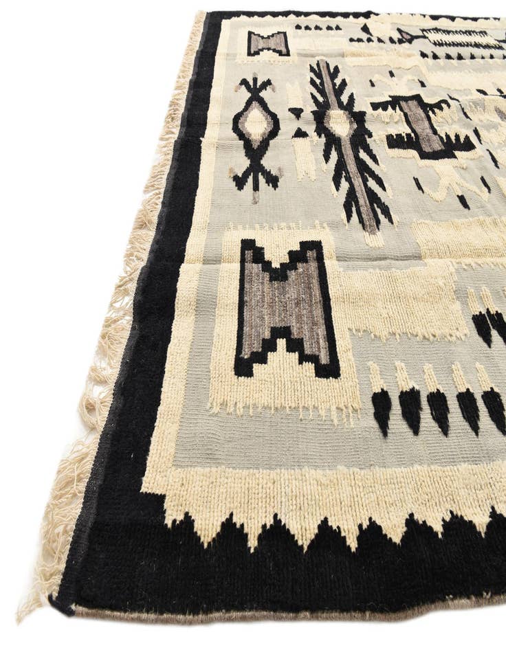 Detail image of 7' 8 x 10' 7  Hand Knotted Oushak Wool Rug