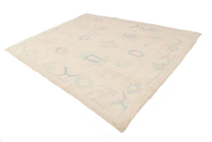 8' 10 x 11' 5 Hand Knotted Oushak Wool Rug