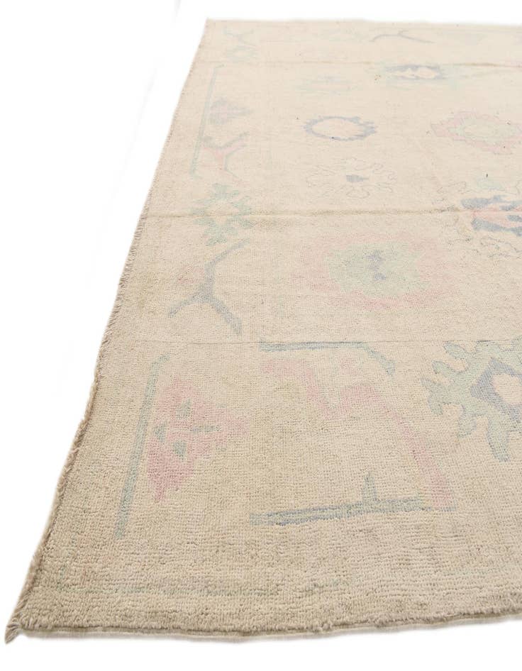 Detail image of 8' 10 x 11' 5 Hand Knotted Oushak Wool Rug