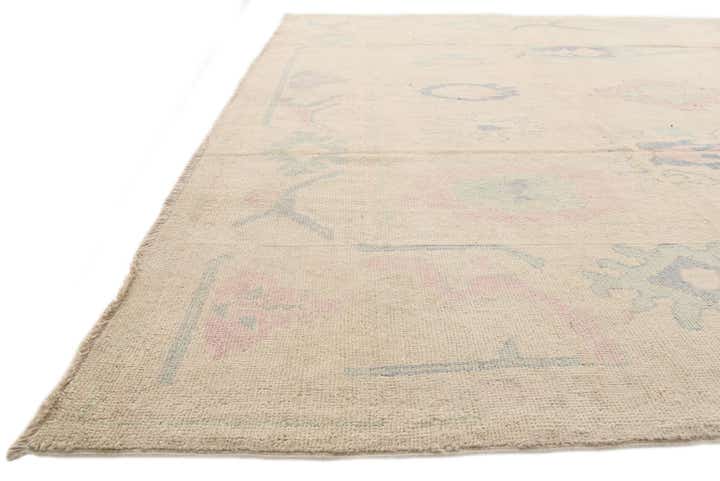 8' 10 x 11' 5 Hand Knotted Oushak Wool Rug