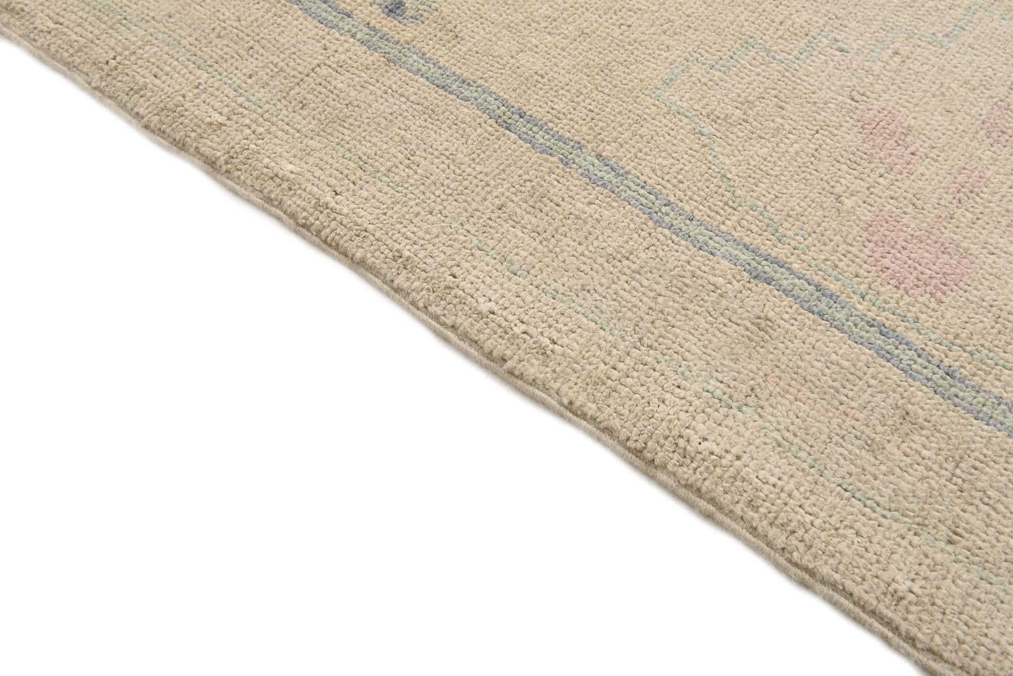 8' 10 x 11' 5 Hand Knotted Oushak Wool Rug