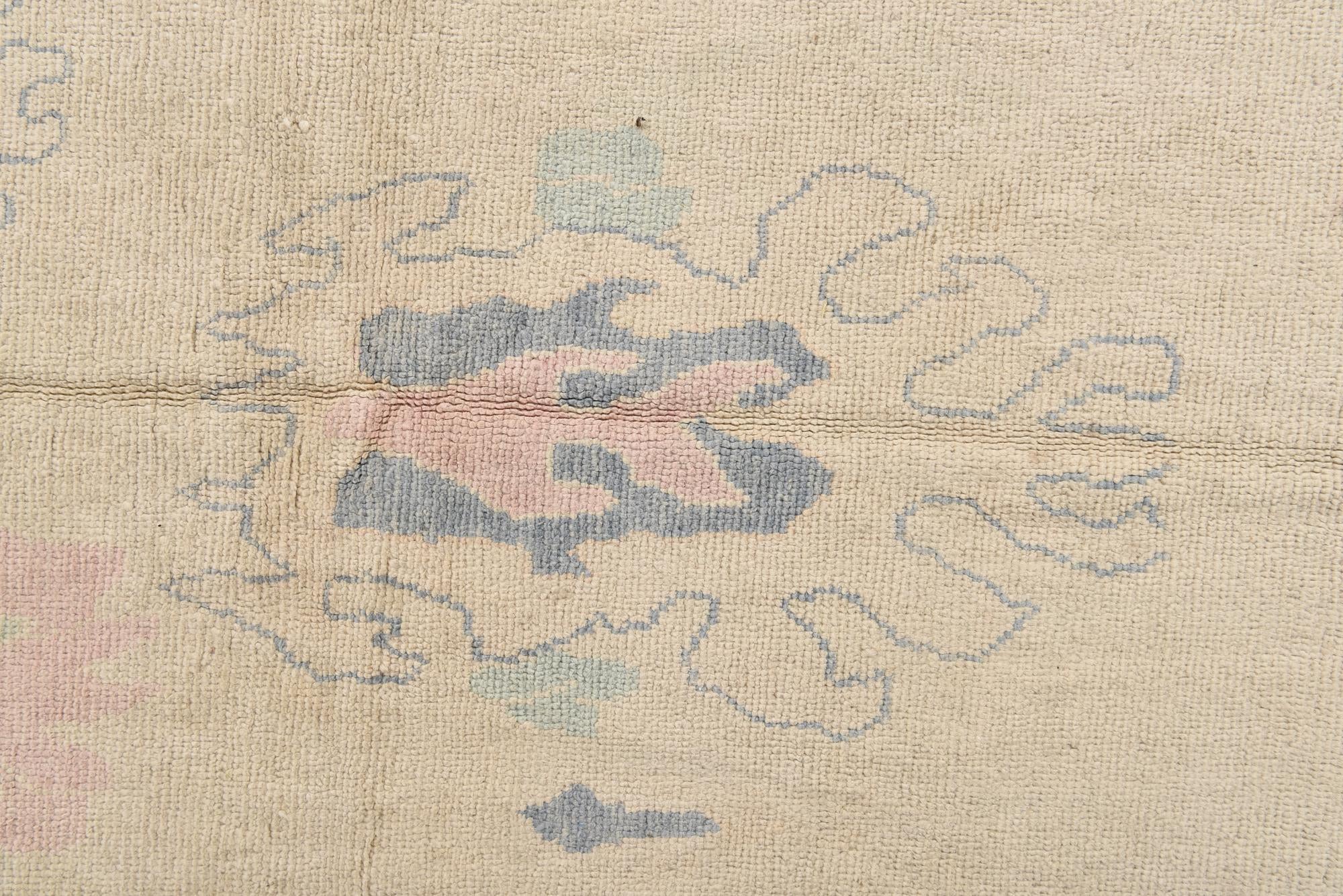 8' 10 x 11' 5 Hand Knotted Oushak Wool Rug