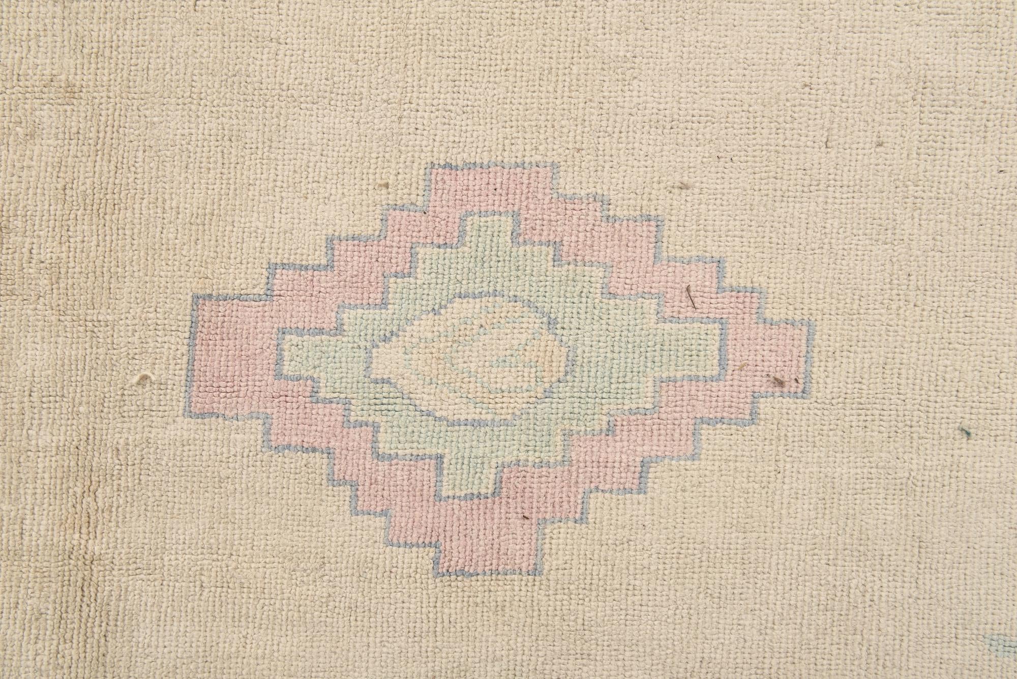 8' 10 x 11' 5 Hand Knotted Oushak Wool Rug