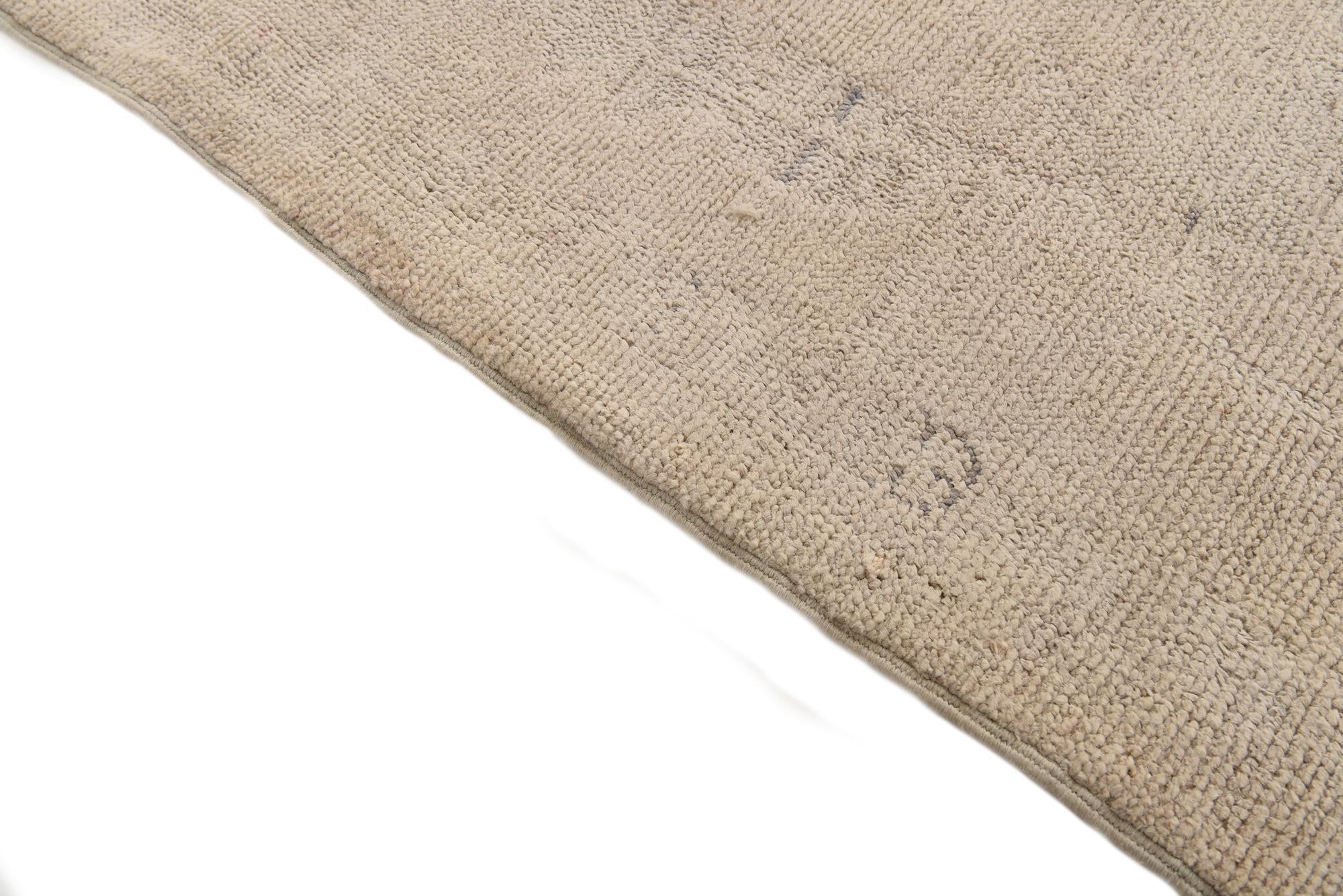 9' 10 x 14' Hand Knotted Oushak Wool Rug