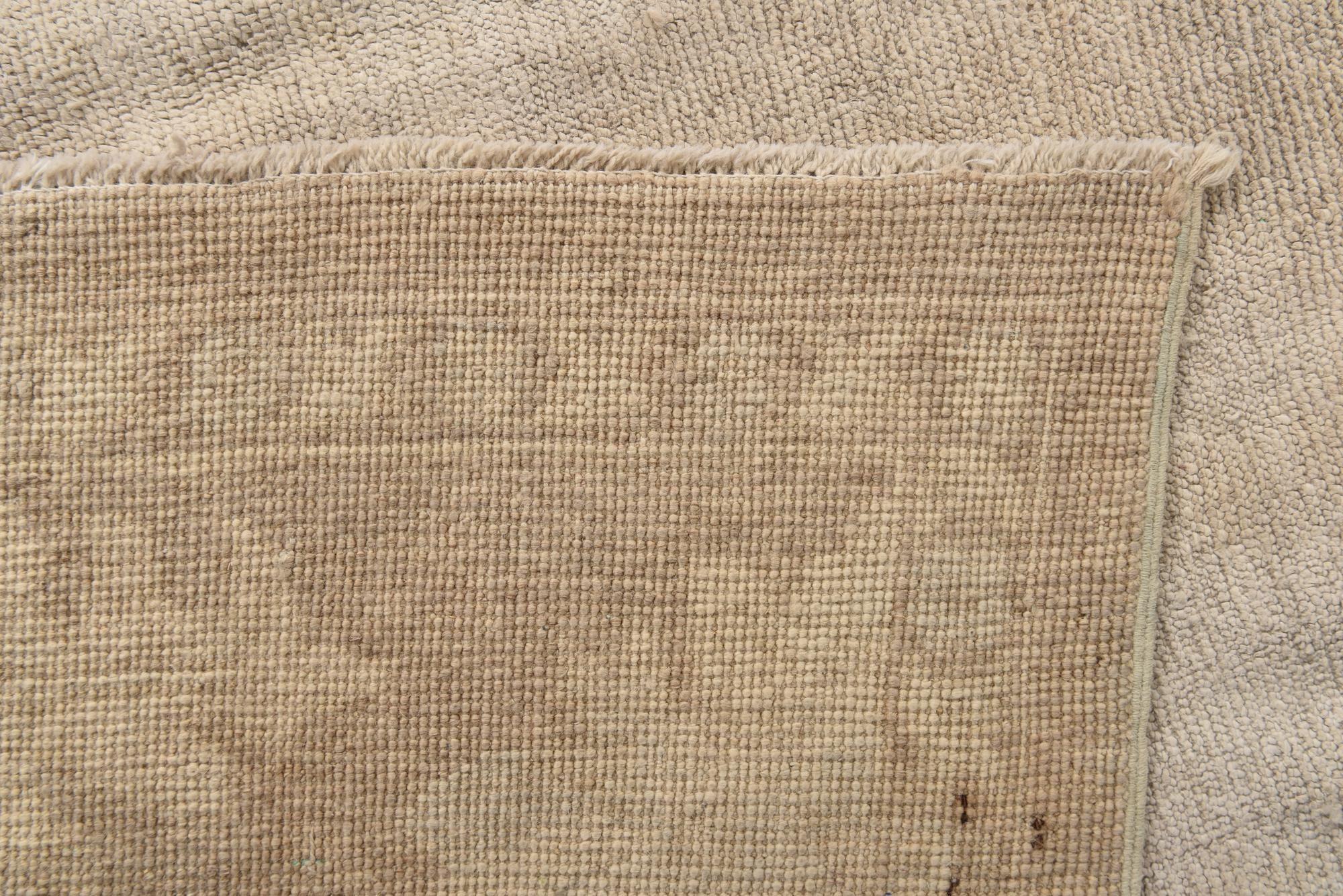 9' 10 x 14' Hand Knotted Oushak Wool Rug