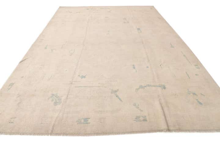 9' 10 x 13' 4 Hand Knotted Oushak Wool Rug