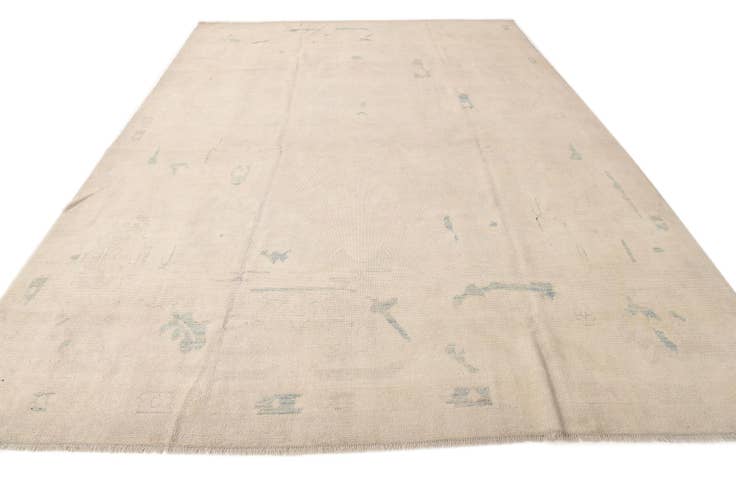 Detail image of 9' 10 x 13' 4 Hand Knotted Oushak Wool Rug